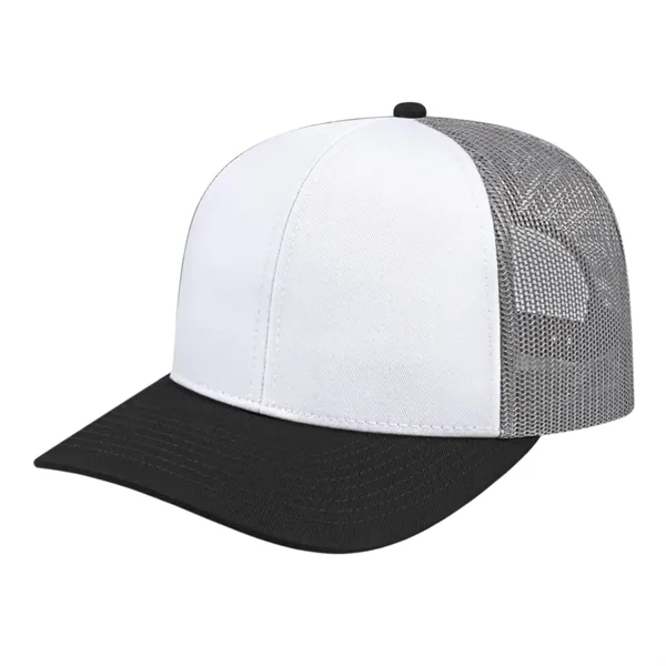 Cap America Poly/Cotton Trucker Mesh Back Cap... from ASI 66887 PCNA / Bullet