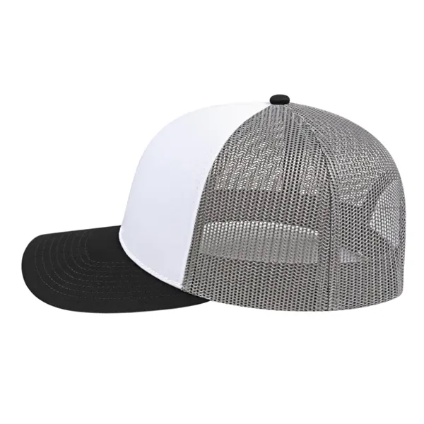 Cap America Poly/Cotton Trucker Mesh Back Cap... from ASI 66887 PCNA / Bullet