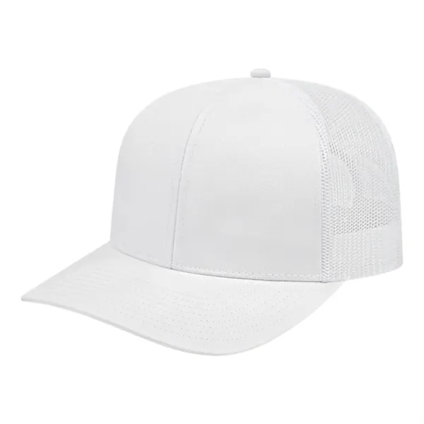 Cap America Poly/Cotton Trucker Mesh Back Cap... from ASI 66887 PCNA / Bullet