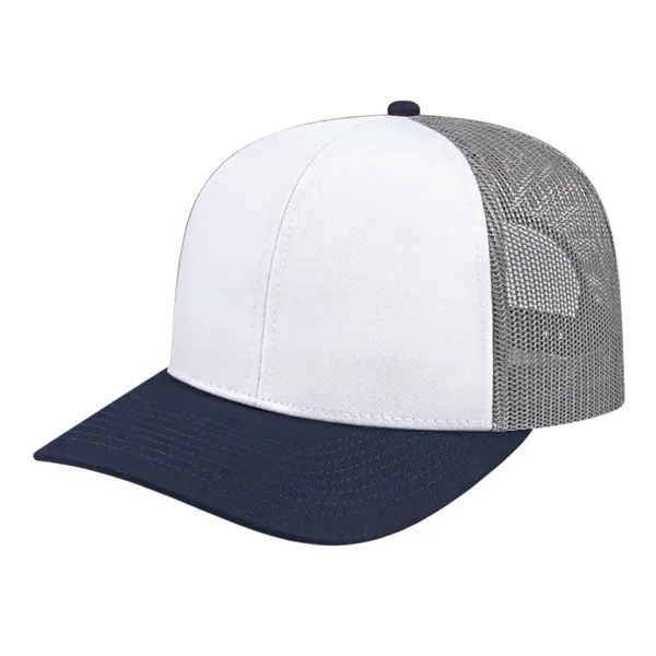 Cap America Poly/Cotton Trucker Mesh Back Cap... from ASI 66887 PCNA / Bullet
