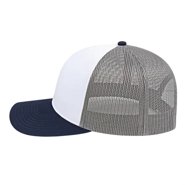 Cap America Poly/Cotton Trucker Mesh Back Cap... from ASI 66887 PCNA / Bullet