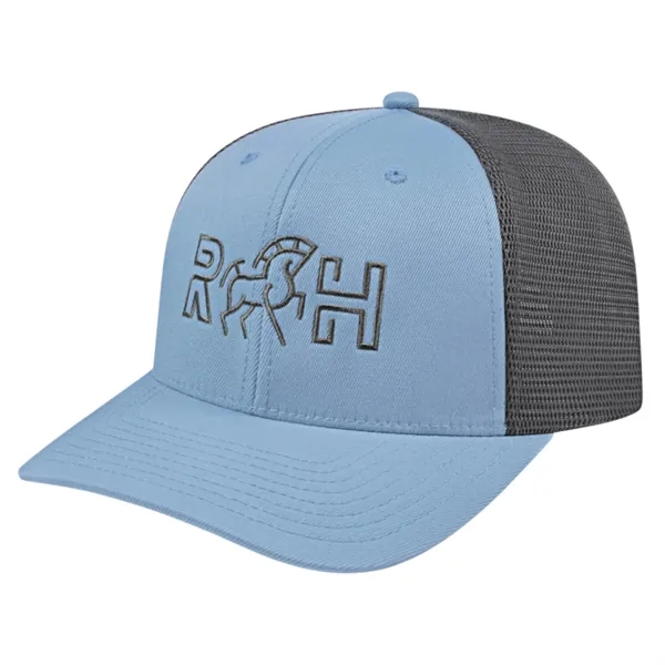 Cap America Premium Trucker Mesh Back Cap; features a shapeable pre-curved... from ASI 66887 PCNA / Bullet