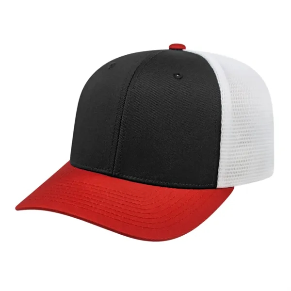 Cap America Premium Trucker Mesh Back Cap; features a shapeable pre-curved... from ASI 66887 PCNA / Bullet