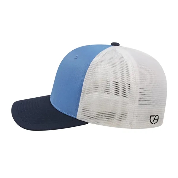 Cap America Premium Trucker Mesh Back Cap; features a shapeable pre-curved... from ASI 66887 PCNA / Bullet