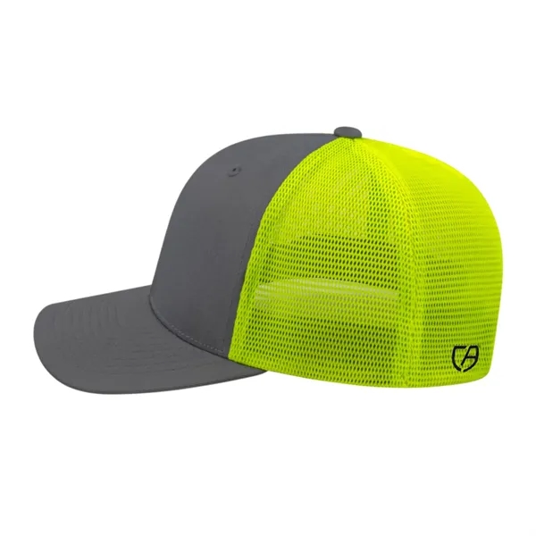 Cap America Premium Trucker Mesh Back Cap; features a shapeable pre-curved... from ASI 66887 PCNA / Bullet