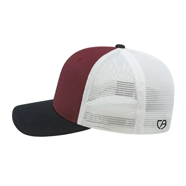 Cap America Premium Trucker Mesh Back Cap; features a shapeable pre-curved... from ASI 66887 PCNA / Bullet