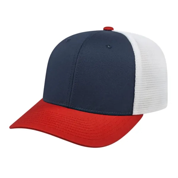 Cap America Premium Trucker Mesh Back Cap; features a shapeable pre-curved... from ASI 66887 PCNA / Bullet