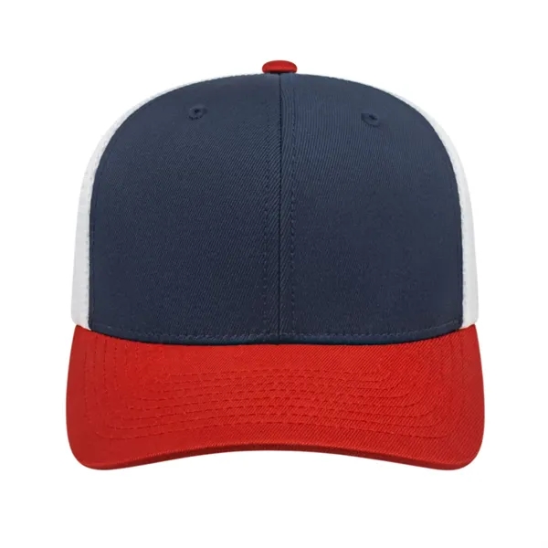 Cap America Premium Trucker Mesh Back Cap; features a shapeable pre-curved... from ASI 66887 PCNA / Bullet