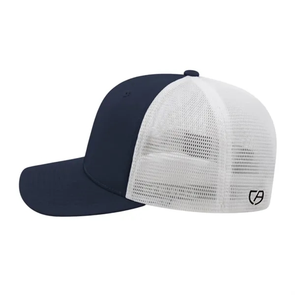 Cap America Premium Trucker Mesh Back Cap; features a shapeable pre-curved... from ASI 66887 PCNA / Bullet