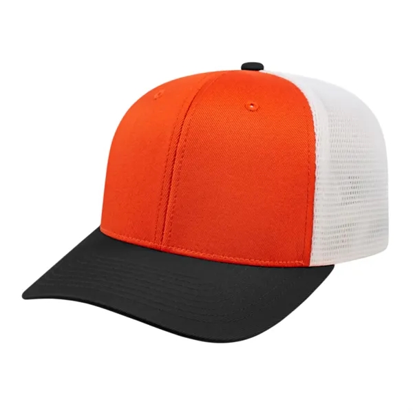 Cap America Premium Trucker Mesh Back Cap; features a shapeable pre-curved... from ASI 66887 PCNA / Bullet