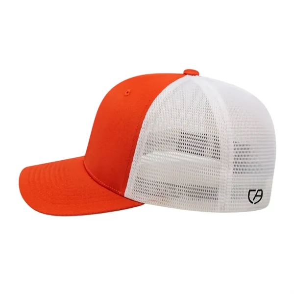 Cap America Premium Trucker Mesh Back Cap; features a shapeable pre-curved... from ASI 66887 PCNA / Bullet