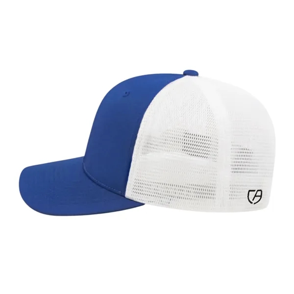 Cap America Premium Trucker Mesh Back Cap; features a shapeable pre-curved... from ASI 66887 PCNA / Bullet