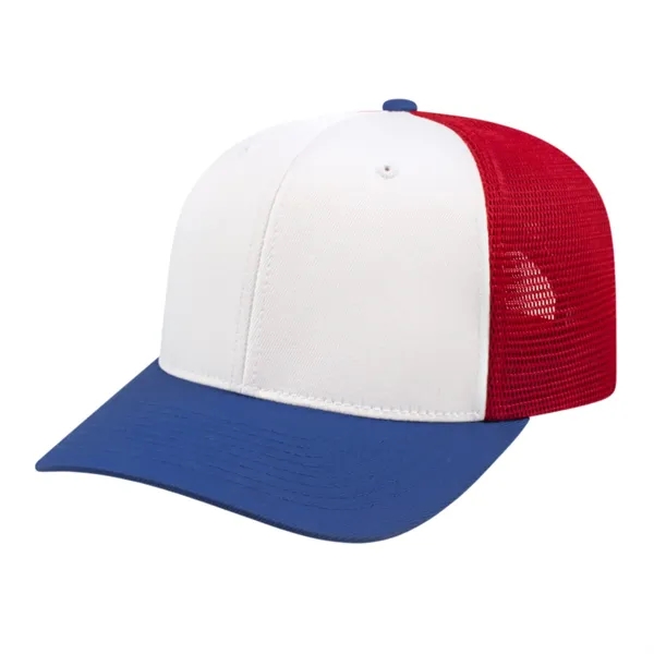 Cap America Premium Trucker Mesh Back Cap; features a shapeable pre-curved... from ASI 66887 PCNA / Bullet