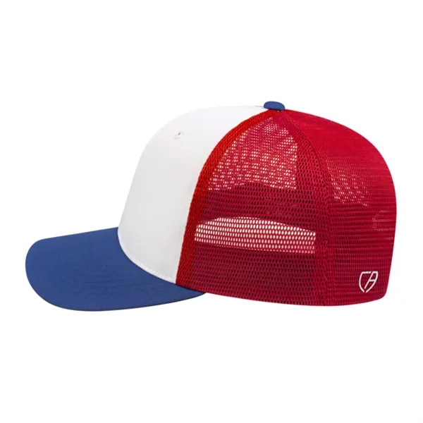 Cap America Premium Trucker Mesh Back Cap; features a shapeable pre-curved... from ASI 66887 PCNA / Bullet