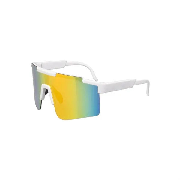 UV400 athletic mirror sunglasses plus 1 color pad print imprint on... from ASI 37218 Athena Promo (tm)