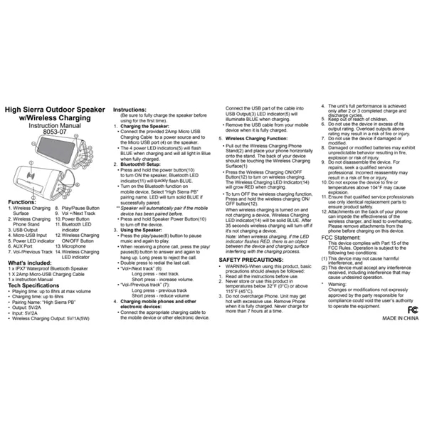 Waterproof speaker with charging power bank.... from ASI 66887 PCNA / Leeds