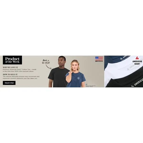 American Giant Cotton Crew Neck Tee - Women's... from ASI 66887 PCNA / Trimark