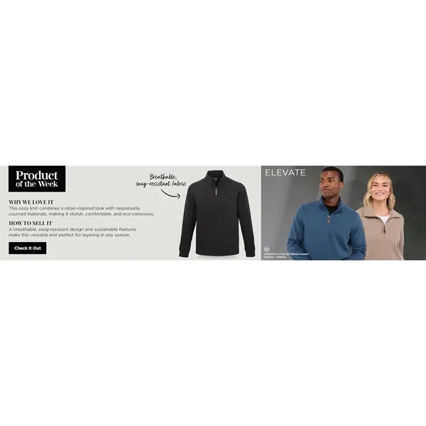 HUDSON Eco Knit Half Zip - Women's... from ASI 66887 PCNA / Trimark