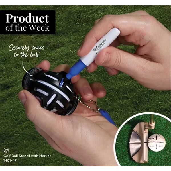 Golf Ball Stencil with Marker... from ASI 66887 PCNA / Leeds