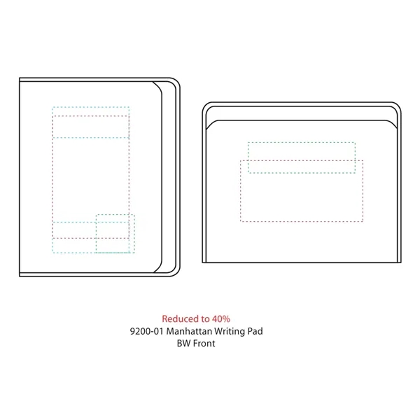 Pebble grain leather pad folio with writing pad.... from ASI 66887 PCNA / Leeds