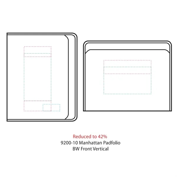 Zippered pad folio with FSC® Mix paper.... from ASI 66887 PCNA / Leeds