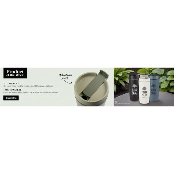 Grande 16oz Recycled Tumbler... from ASI 66887 PCNA / Bullet