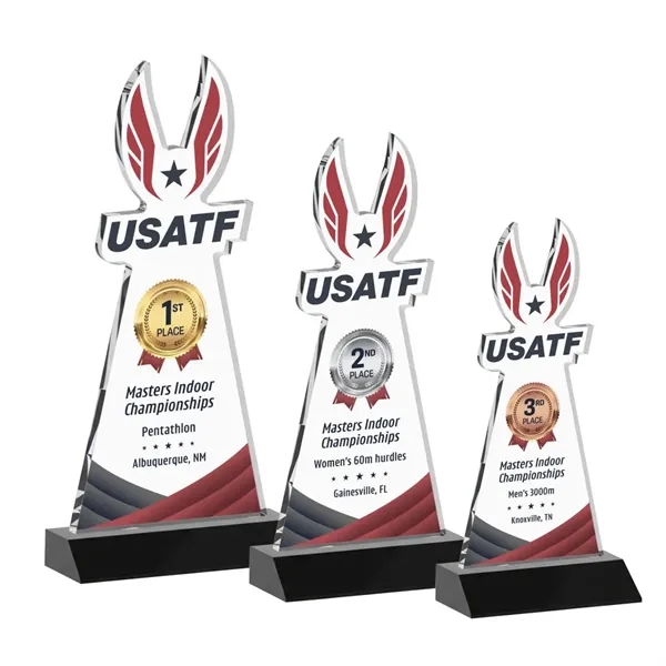 Custom VividPrint™ Award on Mitered Base - Black (via Air)... from ASI 84592 St Regis Group / St Regis