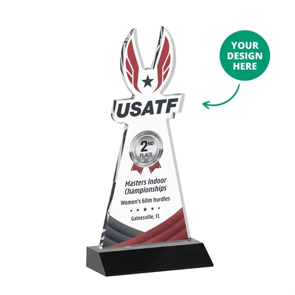 Custom VividPrint™ Award on Mitered Base - Black (via Air)... from ASI 84592 St Regis Group / St Regis