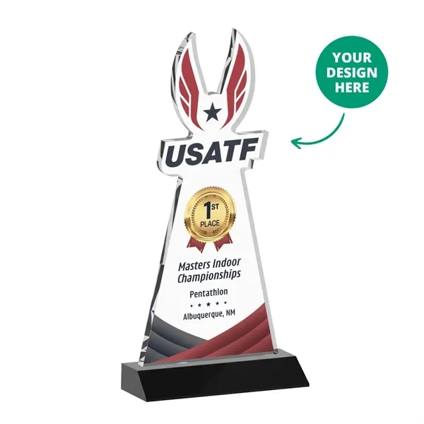 Custom VividPrint™ Award on Mitered Base - Black (via Air)... from ASI 84592 St Regis Group / St Regis