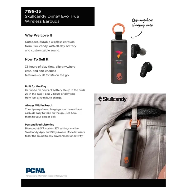 Skullcandy Dime Evo True Wireless Earbuds... from ASI 66887 PCNA / Leeds