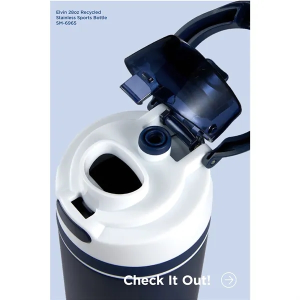 Elvin 28oz Recycled Stainless Flip Straw Bottle... from ASI 66887 PCNA / Bullet
