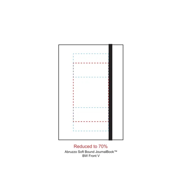 5.5" x 8.5" soft bound journal with flexible cover, elastic closure,... from ASI 66887 PCNA / Leeds