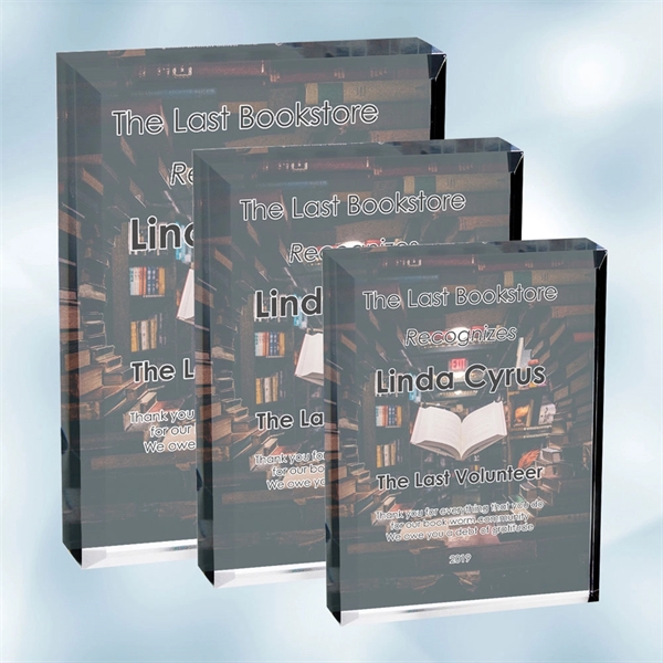 Color imprinted photo plaque made of acrylic in the shape of... from ASI 47791 Best Deal Awards