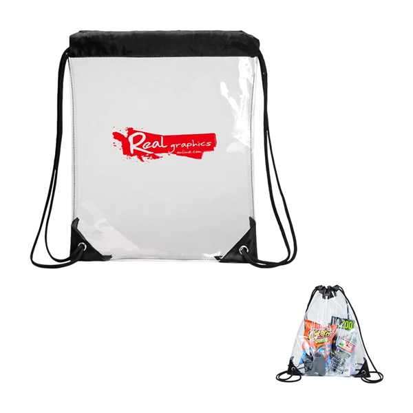 Clear Vinyl Drawstring Bag... from ASI 31517 Admart Products / Admart Line