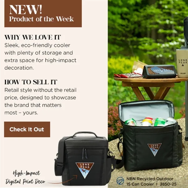 15 can cooler bag made of recycled material.... from ASI 66887 PCNA / Leeds