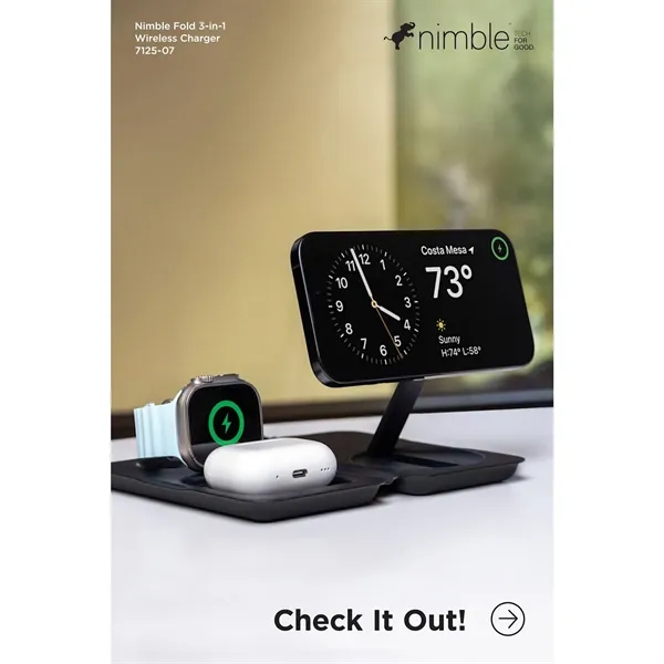 Nimble Fold 3-in-1 Wireless Charger... from ASI 66887 PCNA / Leeds