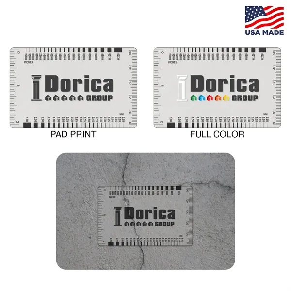 This concrete crack ruler calculator is made of a plastic material... from ASI 52710 Lincoln Line