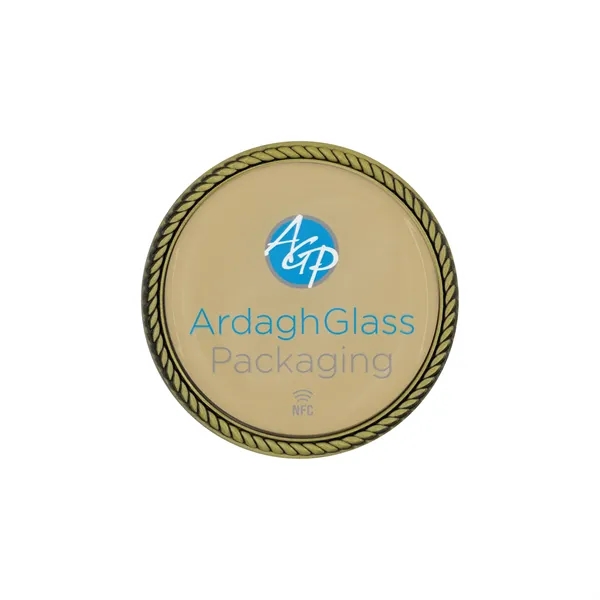 1.75" Die cast challenge coin with rope border and NFC Function.... from ASI 52263 EMT