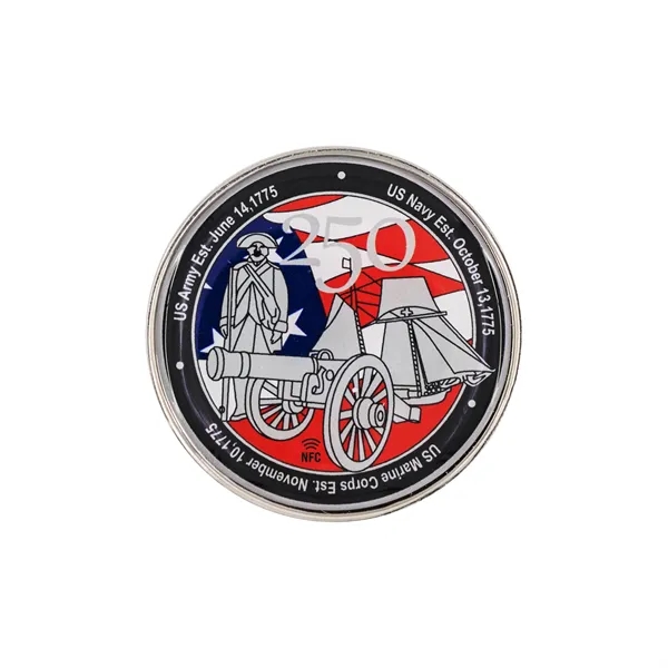 2" Die cast challenge coin with coin edge and NFC Function.... from ASI 52263 EMT / EMT EASY