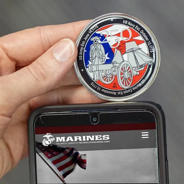 2" Die cast challenge coin with coin edge and NFC Function.... from ASI 52263 EMT / EMT EASY