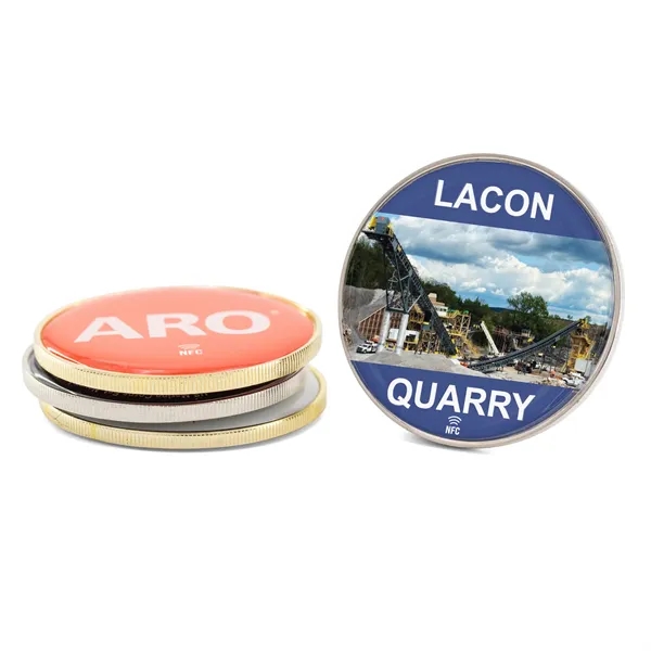 2" Die cast challenge coin with coin edge and NFC Function.... from ASI 52263 EMT / EMT EASY