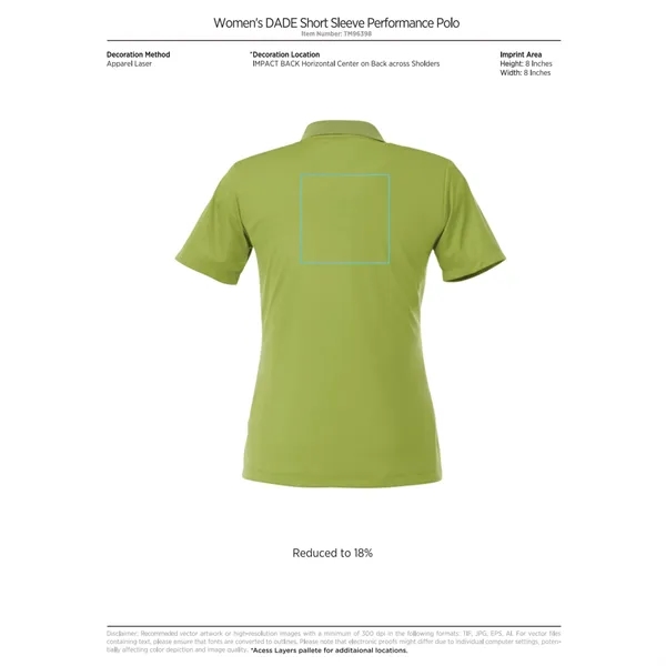 Women's short sleeve polo with wicking finish, UV protection and snag-resistance.... from ASI 66887 PCNA / Trimark