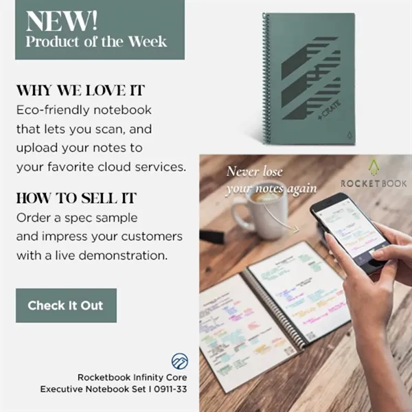 Executive notebook set with 36 pages of synthetic paper, erasable pen,... from ASI 66887 PCNA / Leeds