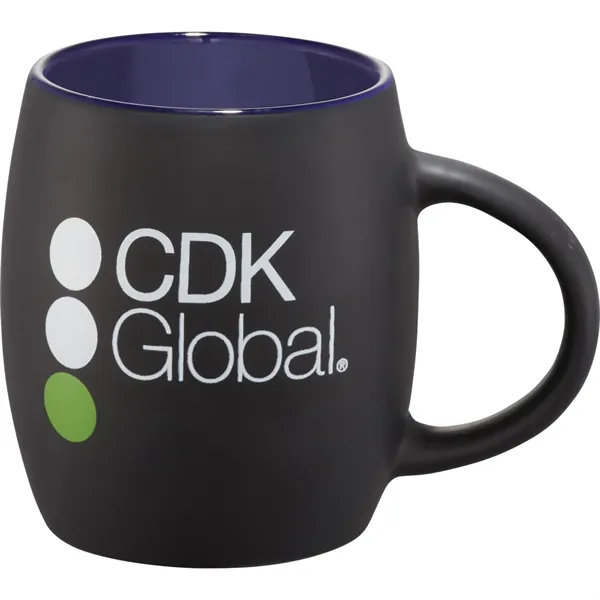 15 oz. ceramic mug with matte finish body and wooden lid... from ASI 66887 PCNA / Leeds