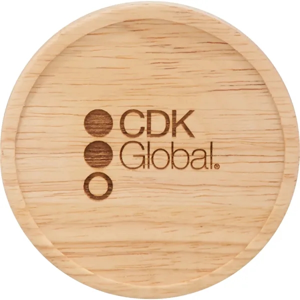 15 oz. ceramic mug with matte finish body and wooden lid... from ASI 66887 PCNA / Leeds