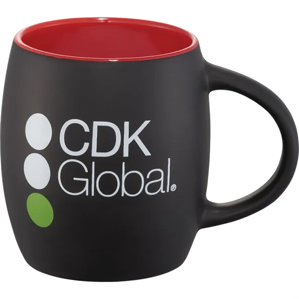 15 oz. ceramic mug with matte finish body and wooden lid... from ASI 66887 PCNA / Leeds