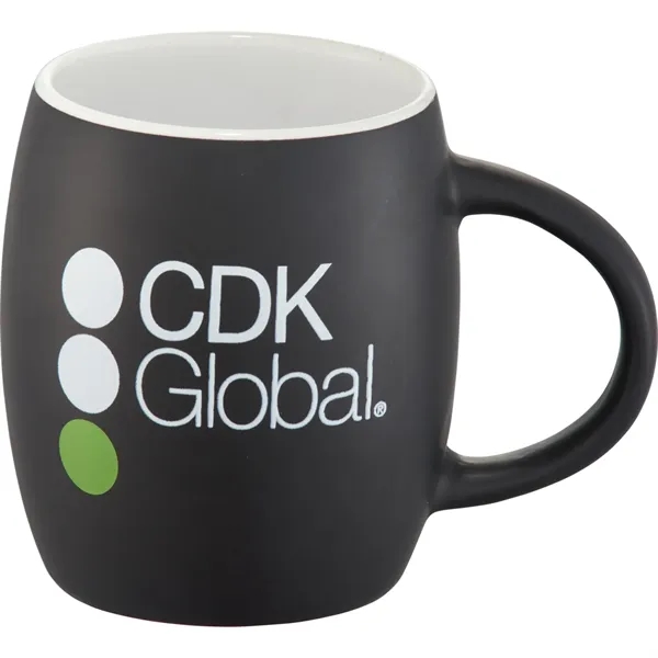 15 oz. ceramic mug with matte finish body and wooden lid... from ASI 66887 PCNA / Leeds