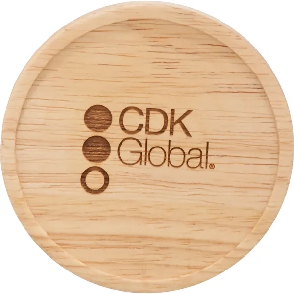 15 oz. ceramic mug with matte finish body and wooden lid... from ASI 66887 PCNA / Leeds