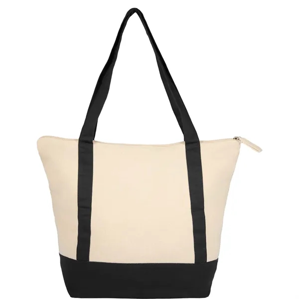 Isle 8oz Organic Cotton Zippered Tote... from ASI 66887 PCNA / Bullet