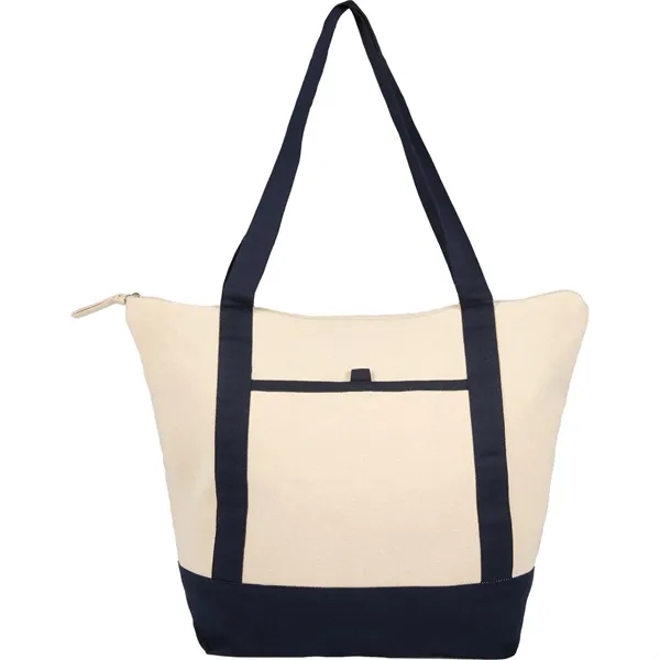 Isle 8oz Organic Cotton Zippered Tote... from ASI 66887 PCNA / Bullet